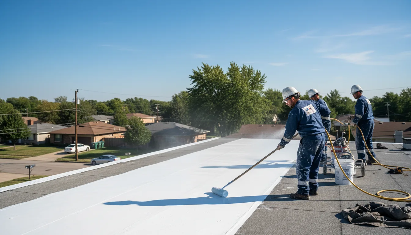 Commercial roof coating in Lane City, TX near me